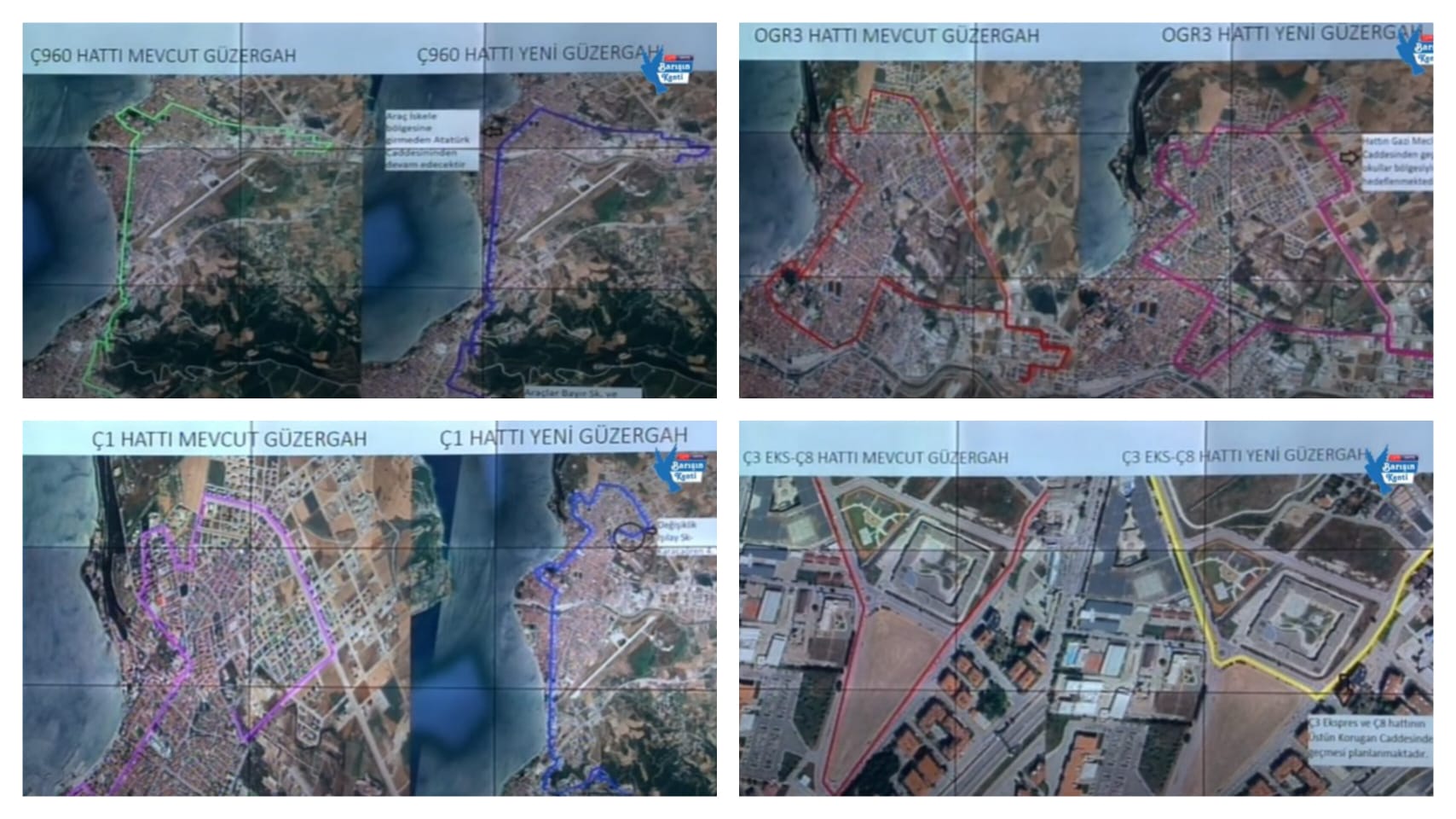 Çanakkale'de Otobüs Güzergahlarında Değişiklik Yapıldı1