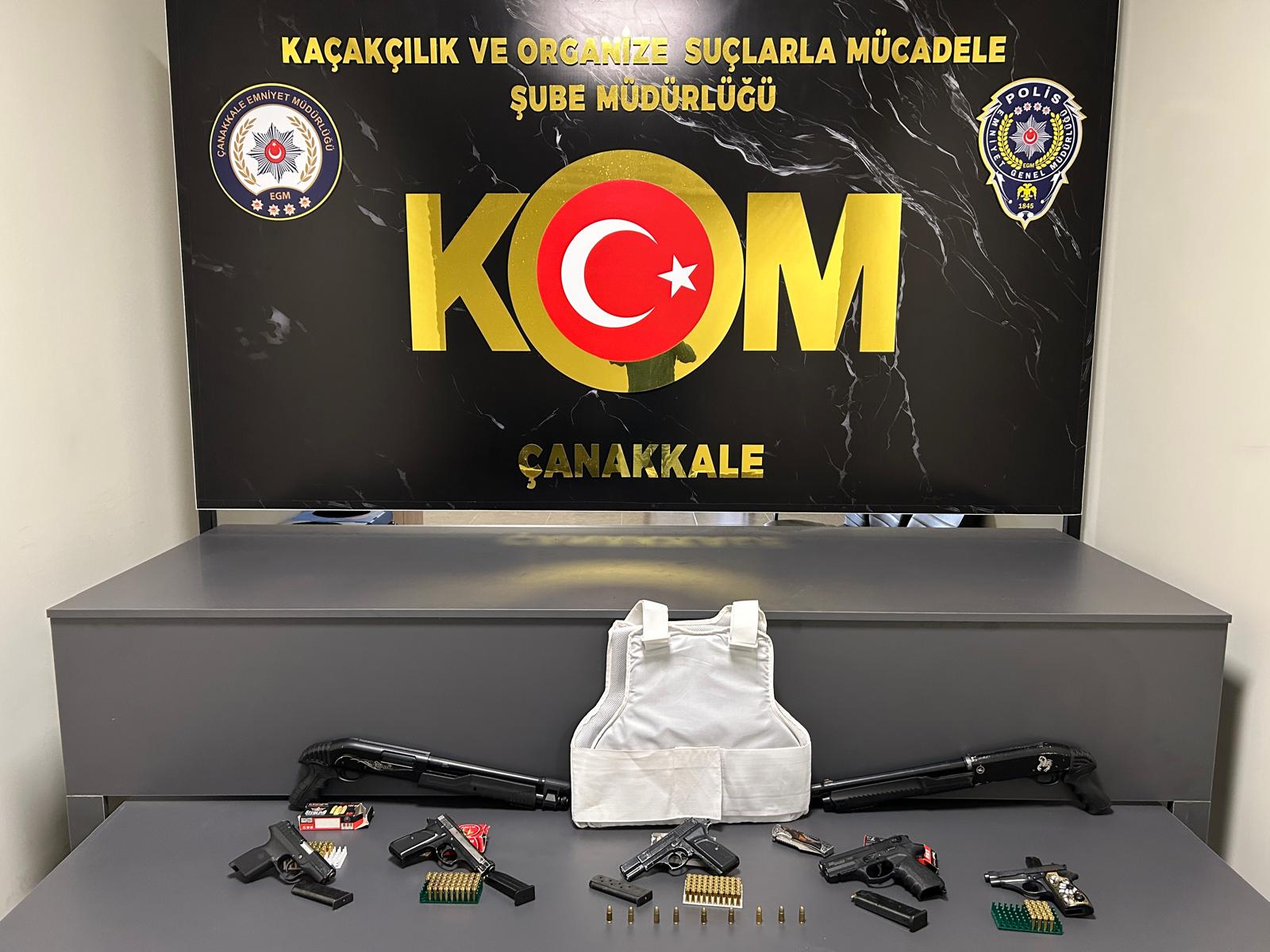 Çanakkale Biga’da Kaçak Silah Operasyonu!4