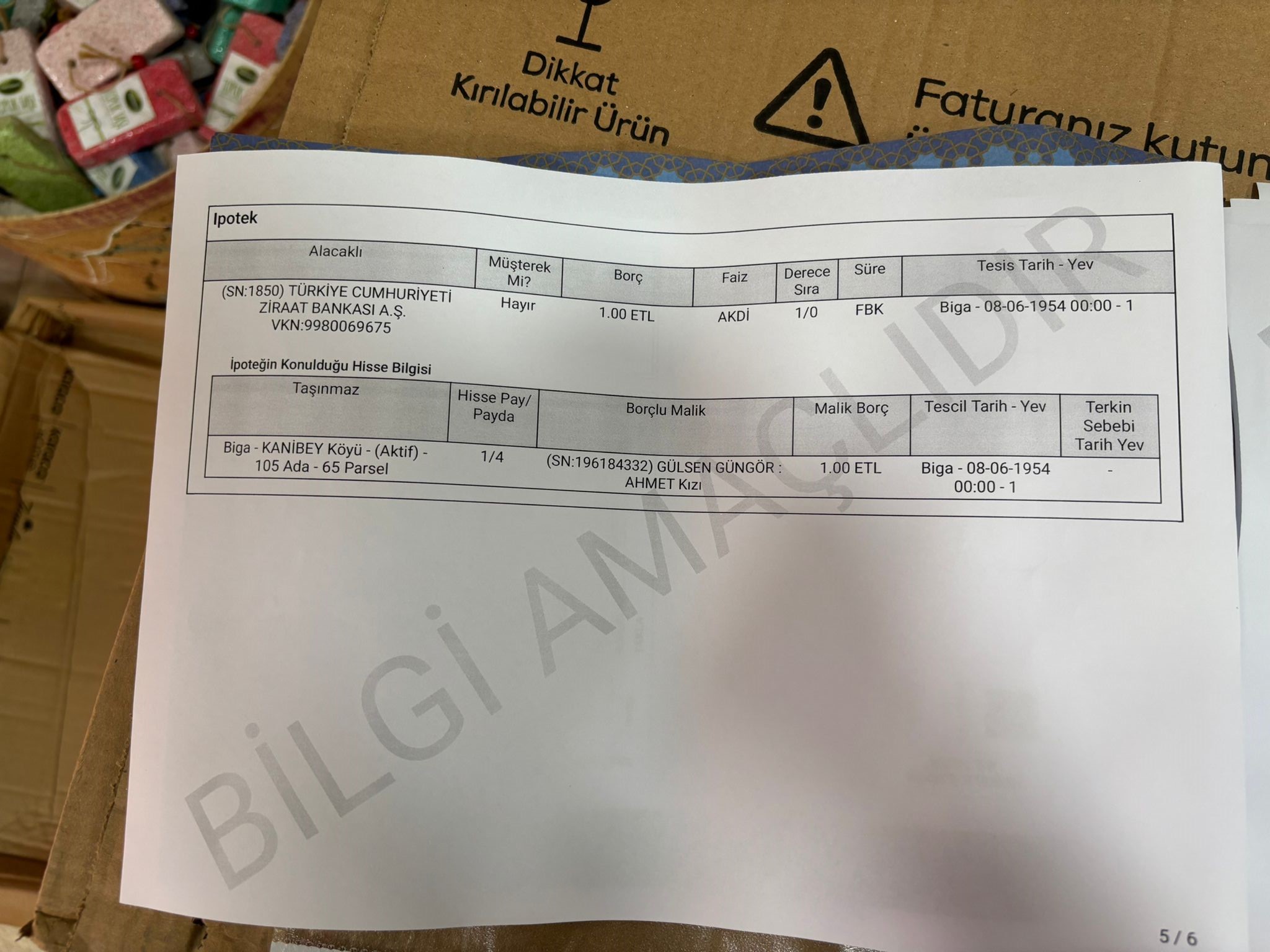 Biga’da 71 Yıllık Borç Tapuda Ortaya Çıktı!6