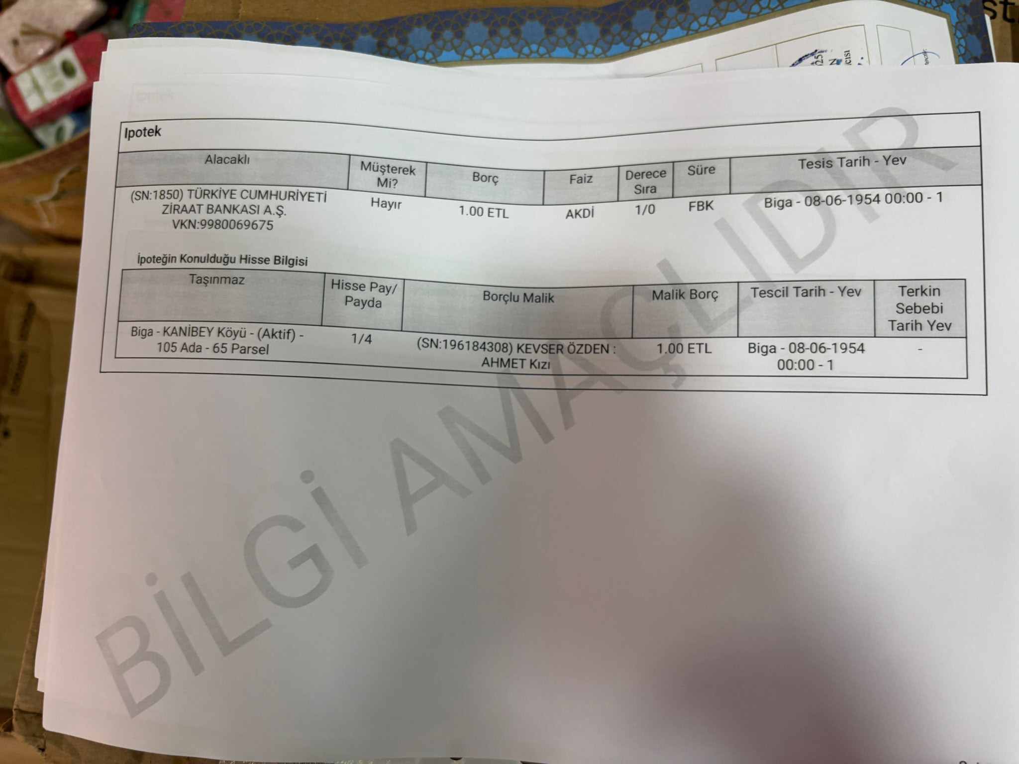 Biga’da 71 Yıllık Borç Tapuda Ortaya Çıktı!8