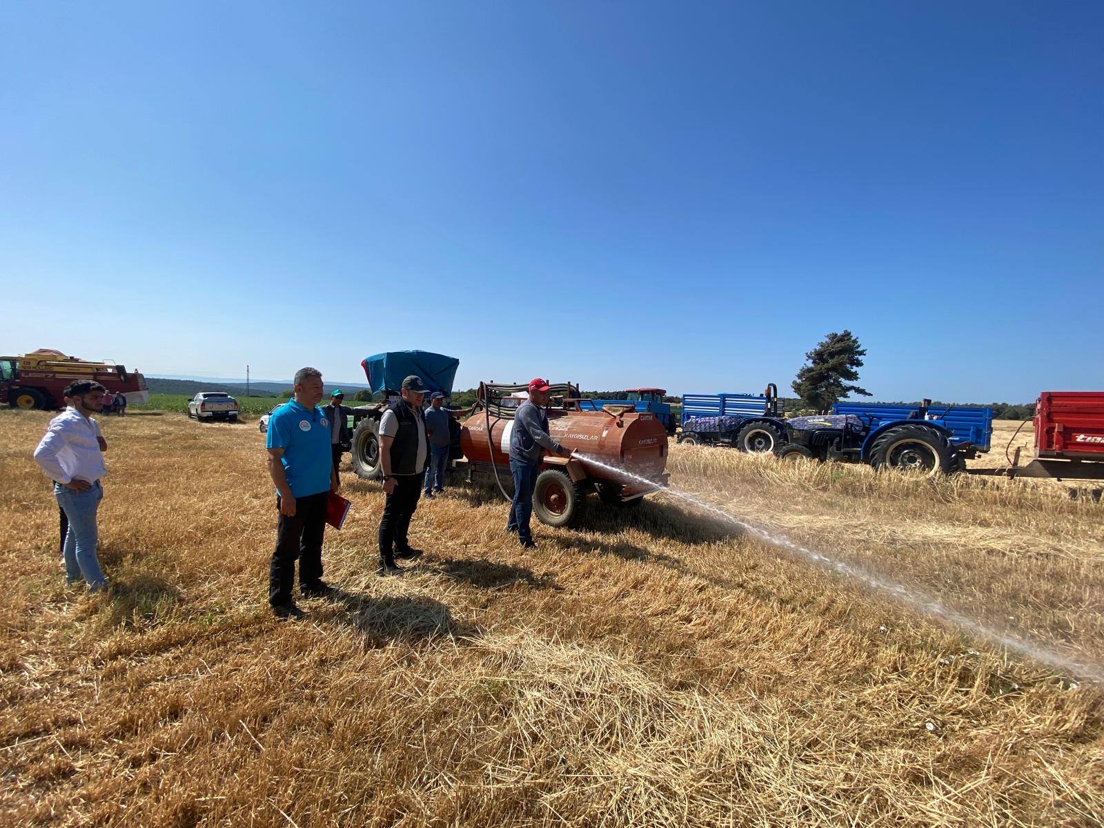 Çanakkale’de Hasat Döneminde Yangına Karşı Sıkı Denetim2