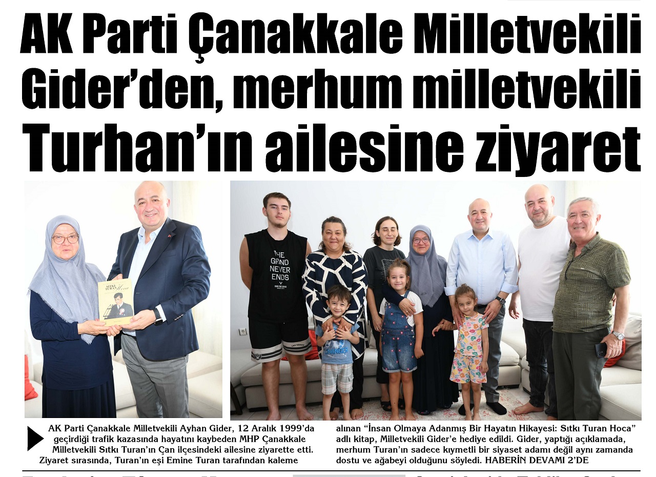 Çanakkale Biga'nın Sesi Gazetesi 30 Temmuz 2025 Çarşamba