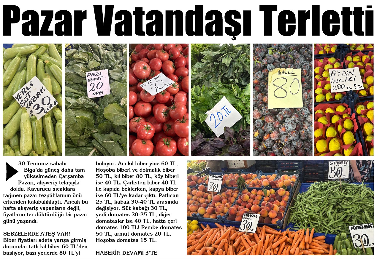 Çanakkale Biga'nın Sesi Gazetesi 31 Temmuz 2025 Perşembe
