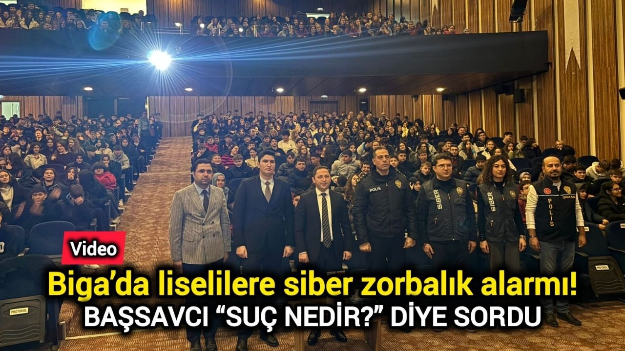 Biga’da liselilere siber zorbalık alarmı!