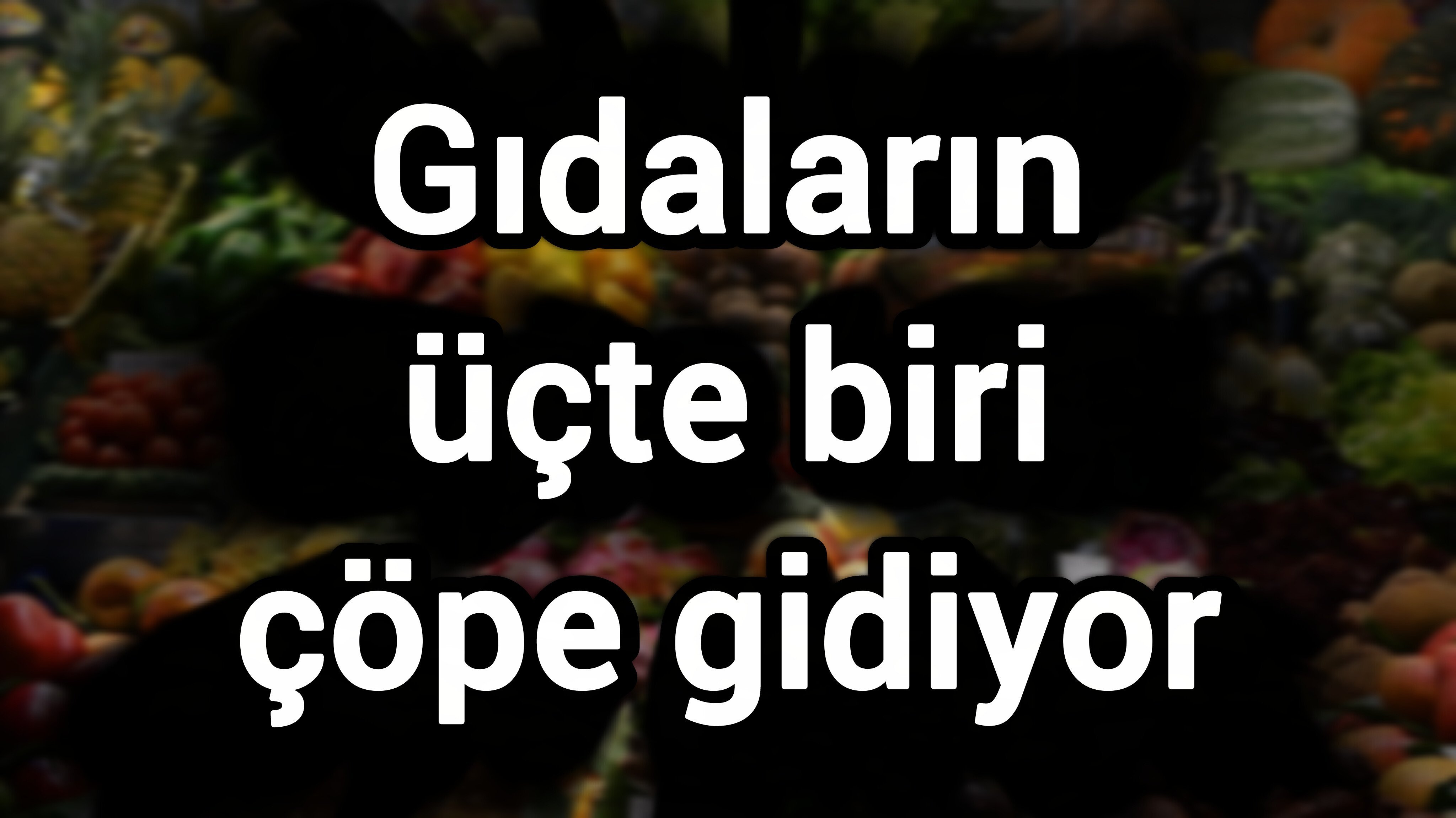 Gıdaların üçte biri çöpe gidiyor