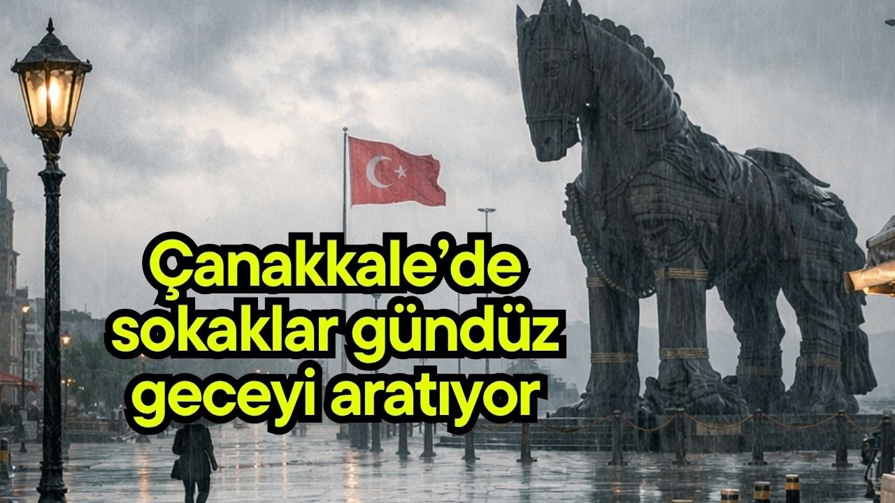 Çanakkale’de sokaklar gündüz geceyi aratıyor