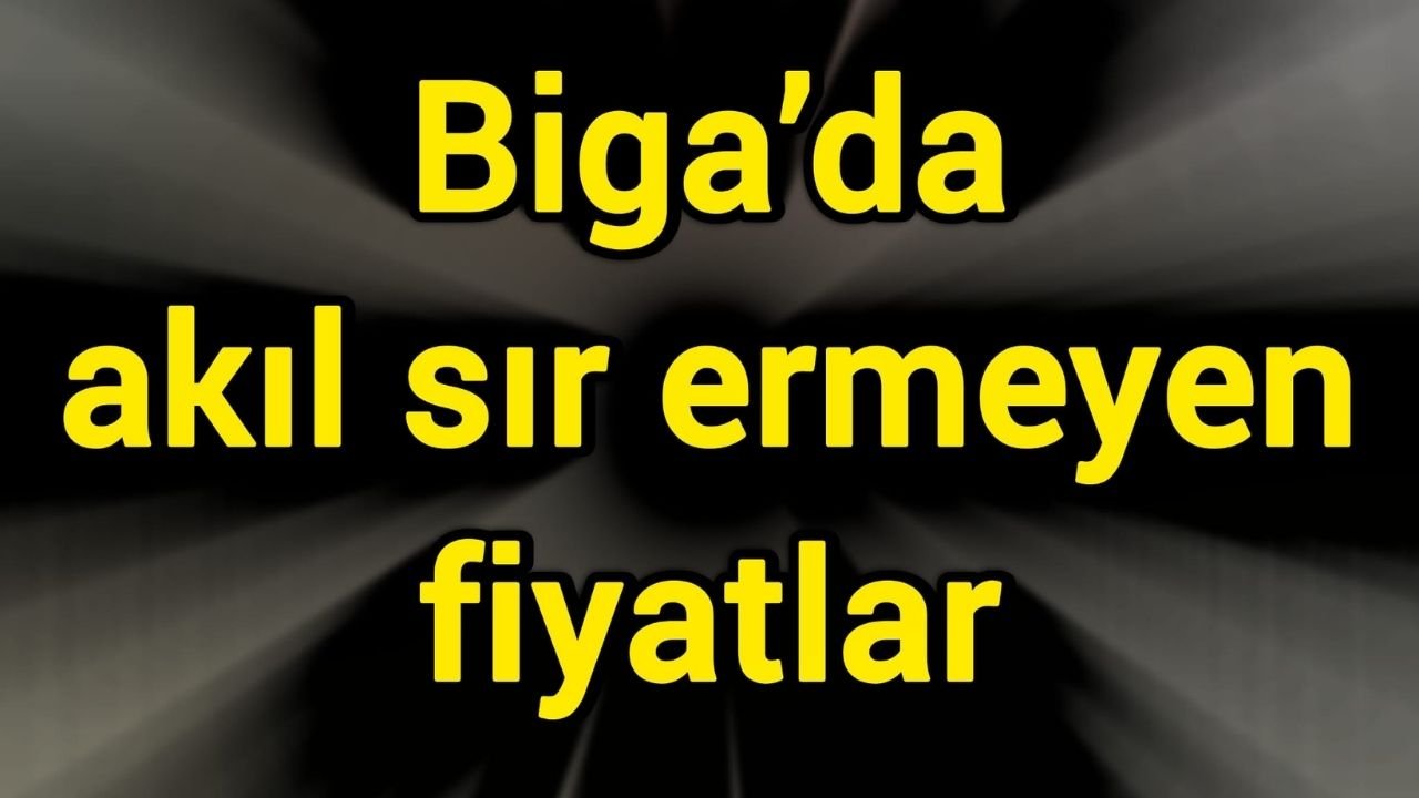 Biga’da akıl sır ermeyen fiyatlar