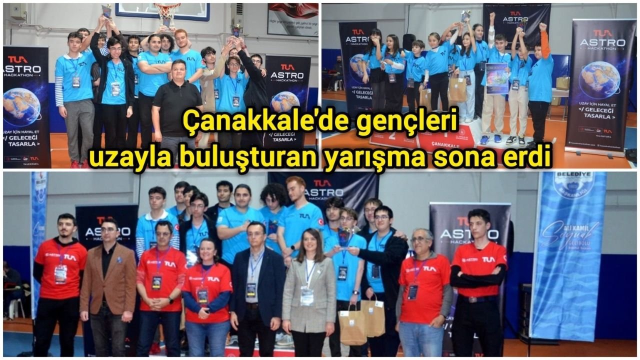 Çanakkale'de gençleri uzayla buluşturan yarışma sona erdi