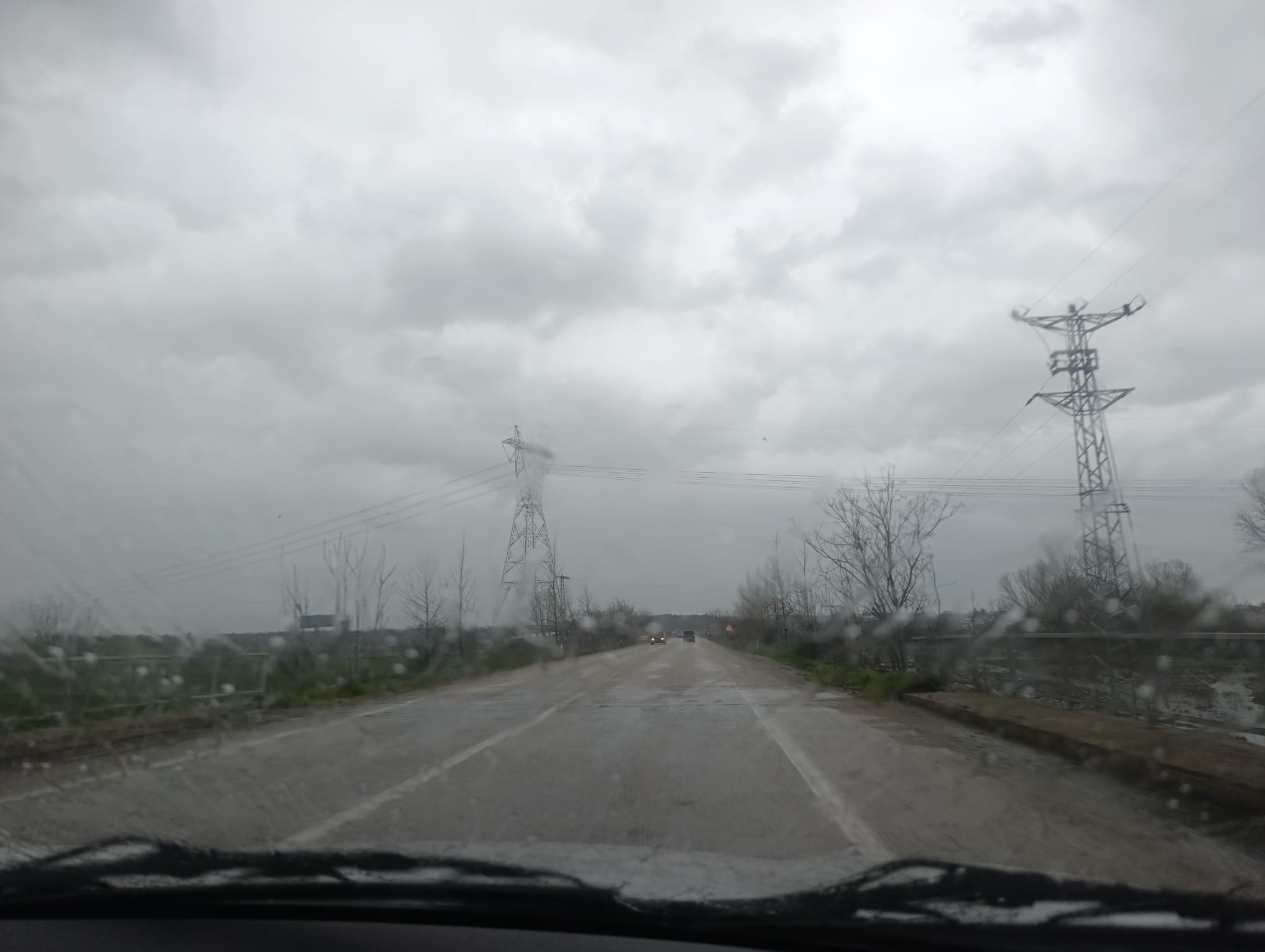 Biga'da o bölgede şiddetli yağış