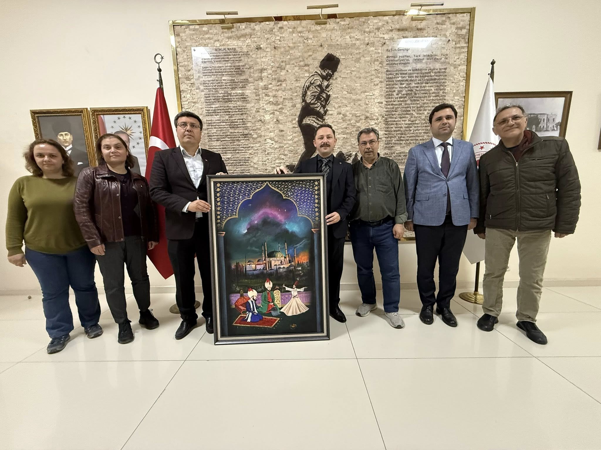 Biga Kaymakamı Kayabaşı, öğretmen ve idarecileri makamında ağırladı