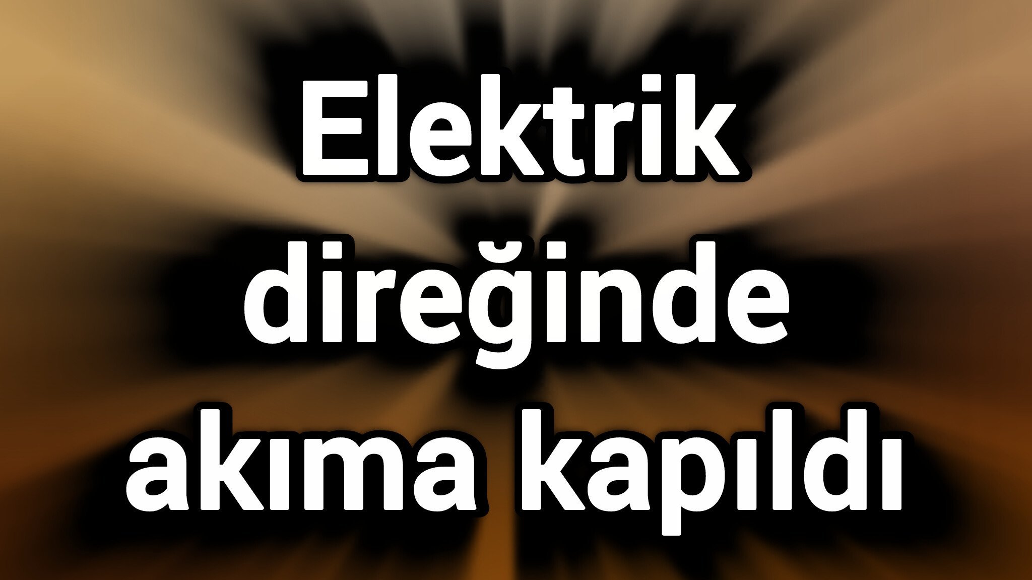Elektrik direğinde akıma kapıldı