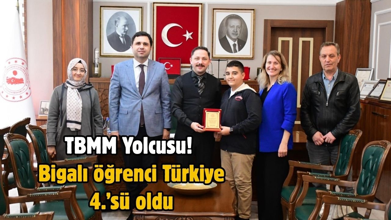 TBMM Yolcusu! Bigalı öğrenci Türkiye 4.’sü oldu