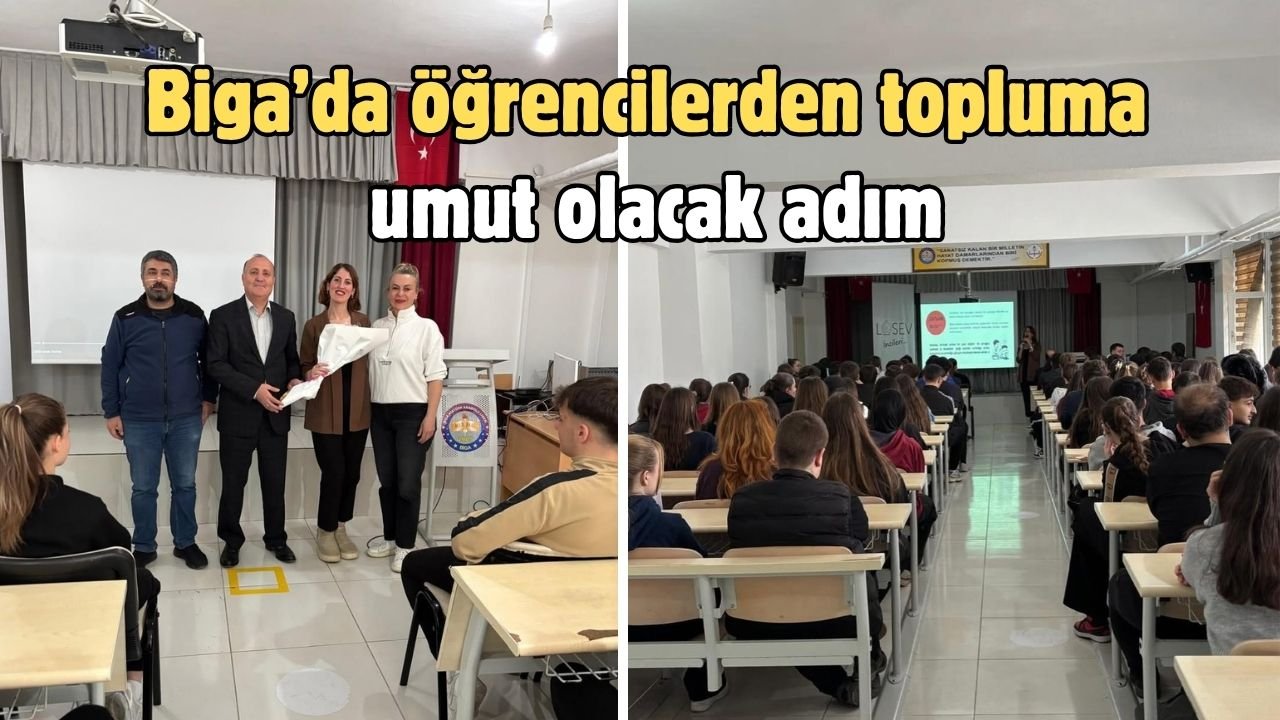Biga’da öğrencilerden topluma umut olacak adım