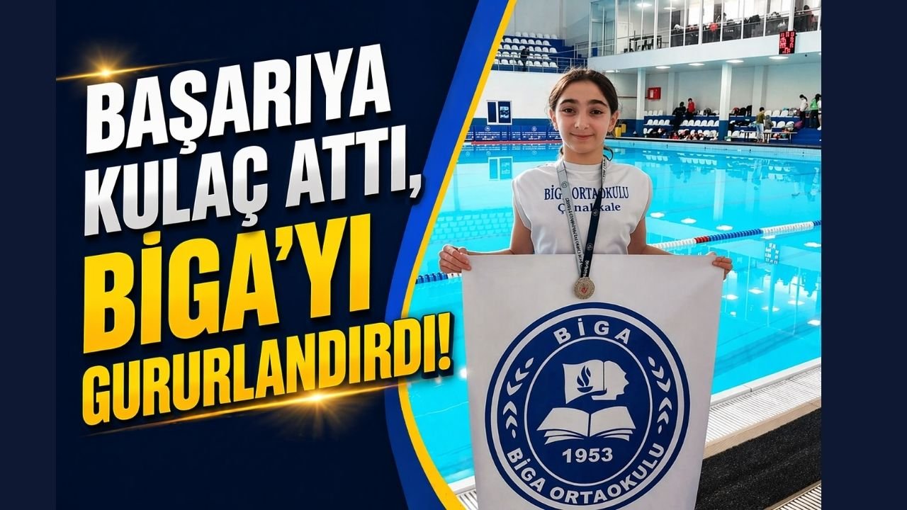 Başarıya Kulaç Attı, Biga’yı Gururlandırdı!