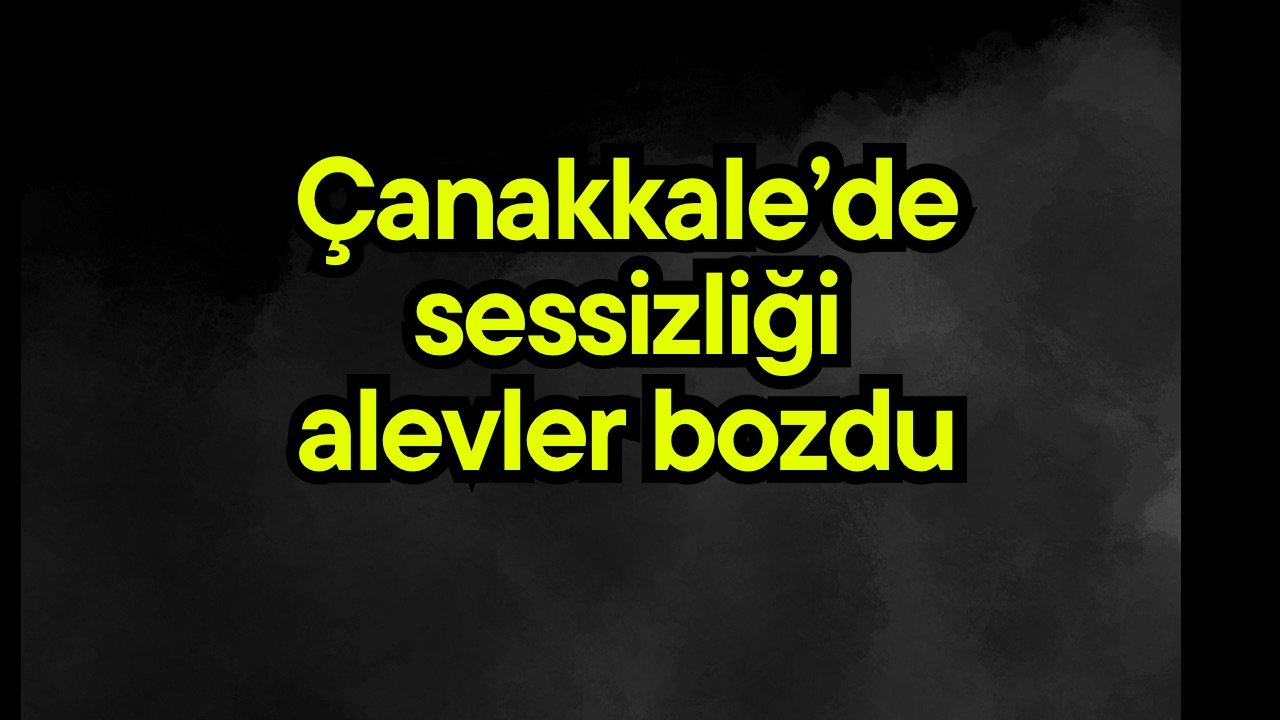 Çanakkale’de sessizliği alevler bozdu