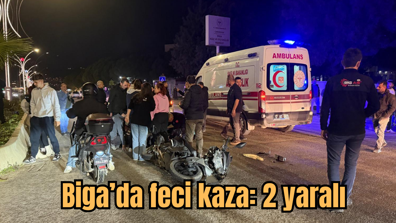 Biga’da feci kaza: 2 yaralı