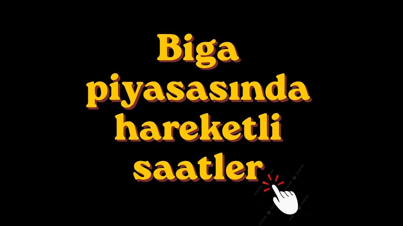 Biga piyasasında hareketli saatler