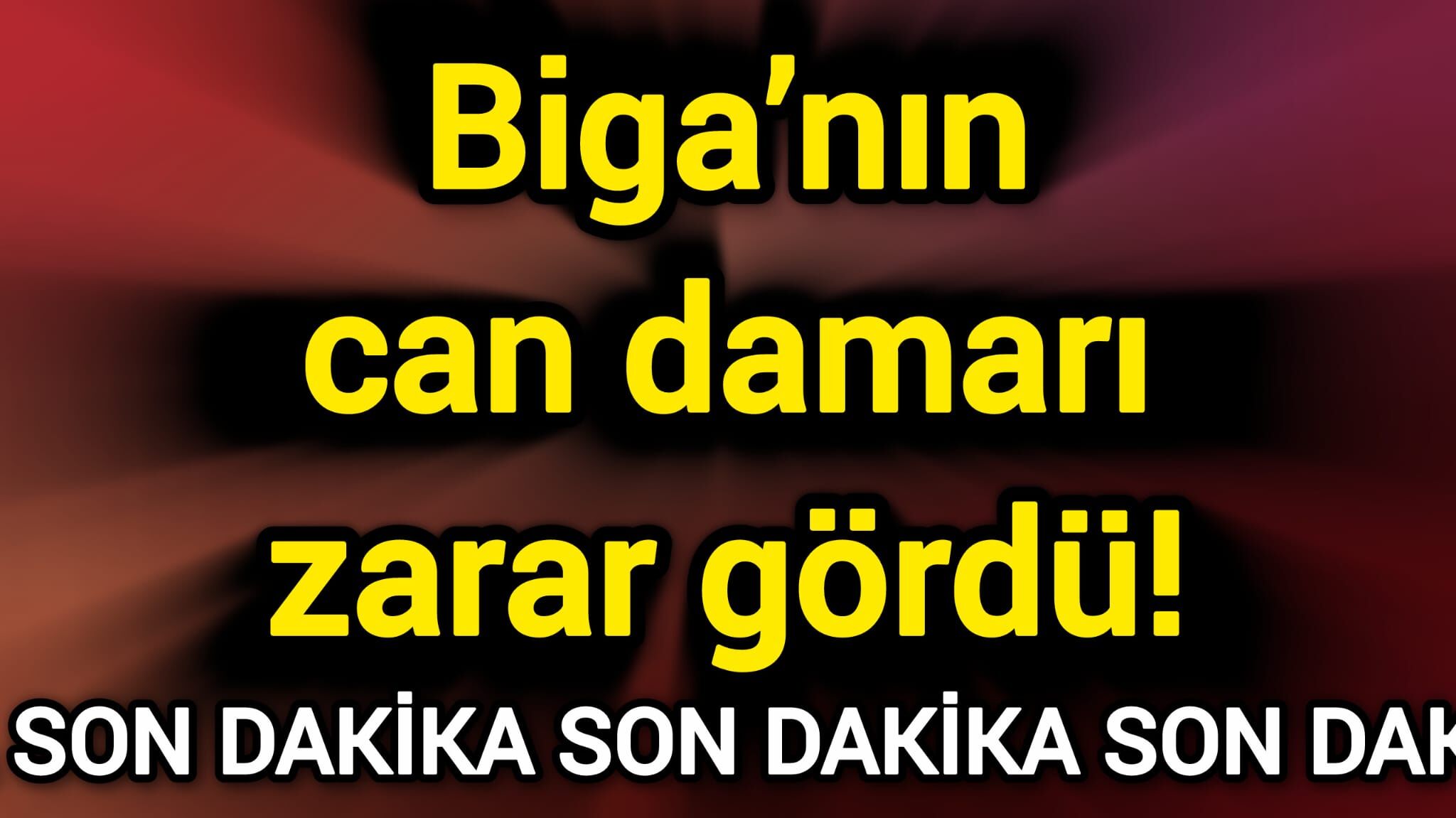 Biga’nın can damarı zarar gördü!