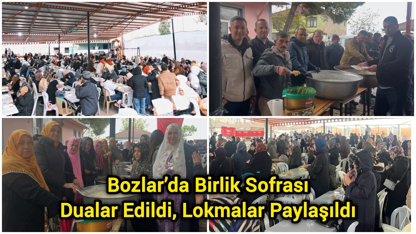Bozlar’da Birlik Sofrası: Dualar Edildi, Lokmalar Paylaşıldı