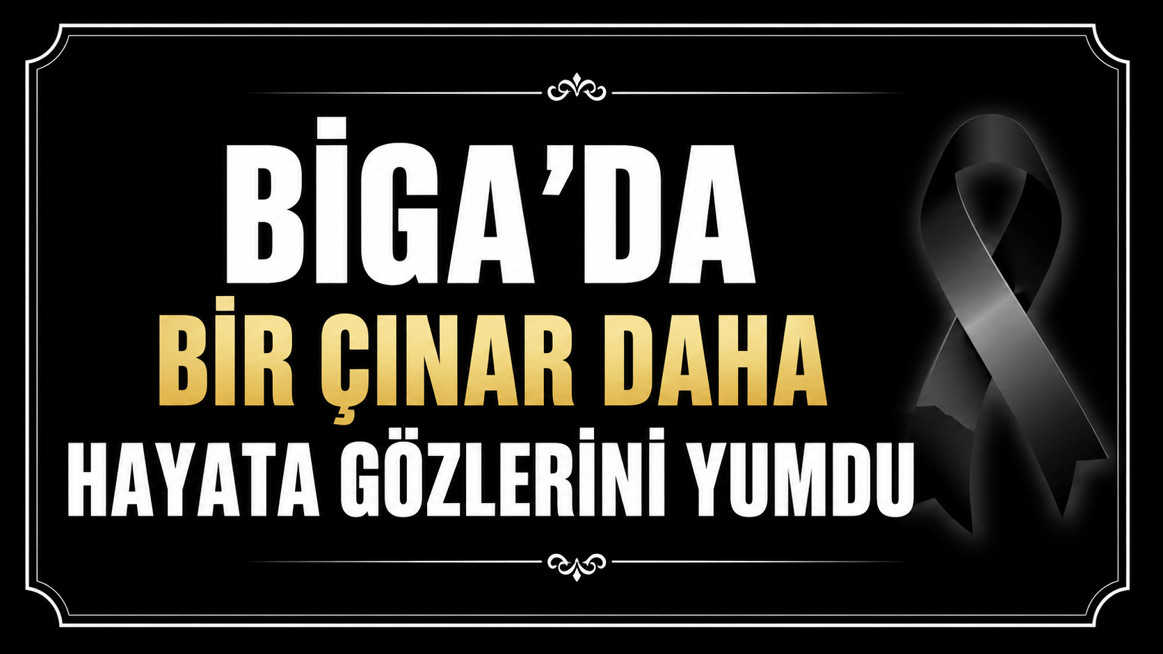 Biga'da bir çınar daha hayata gözlerini yumdu