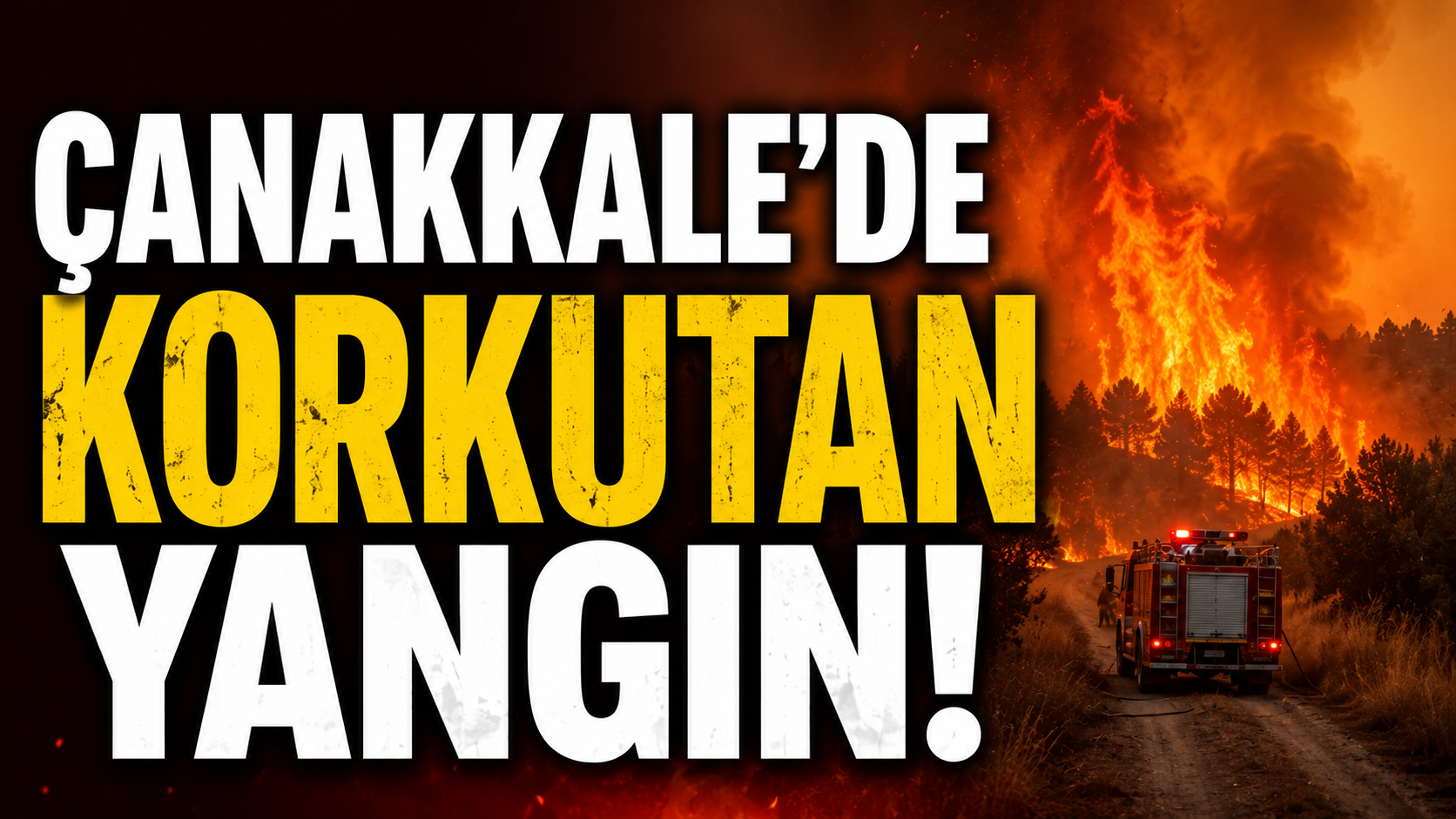 Çanakkale'de korkutan yangın!
