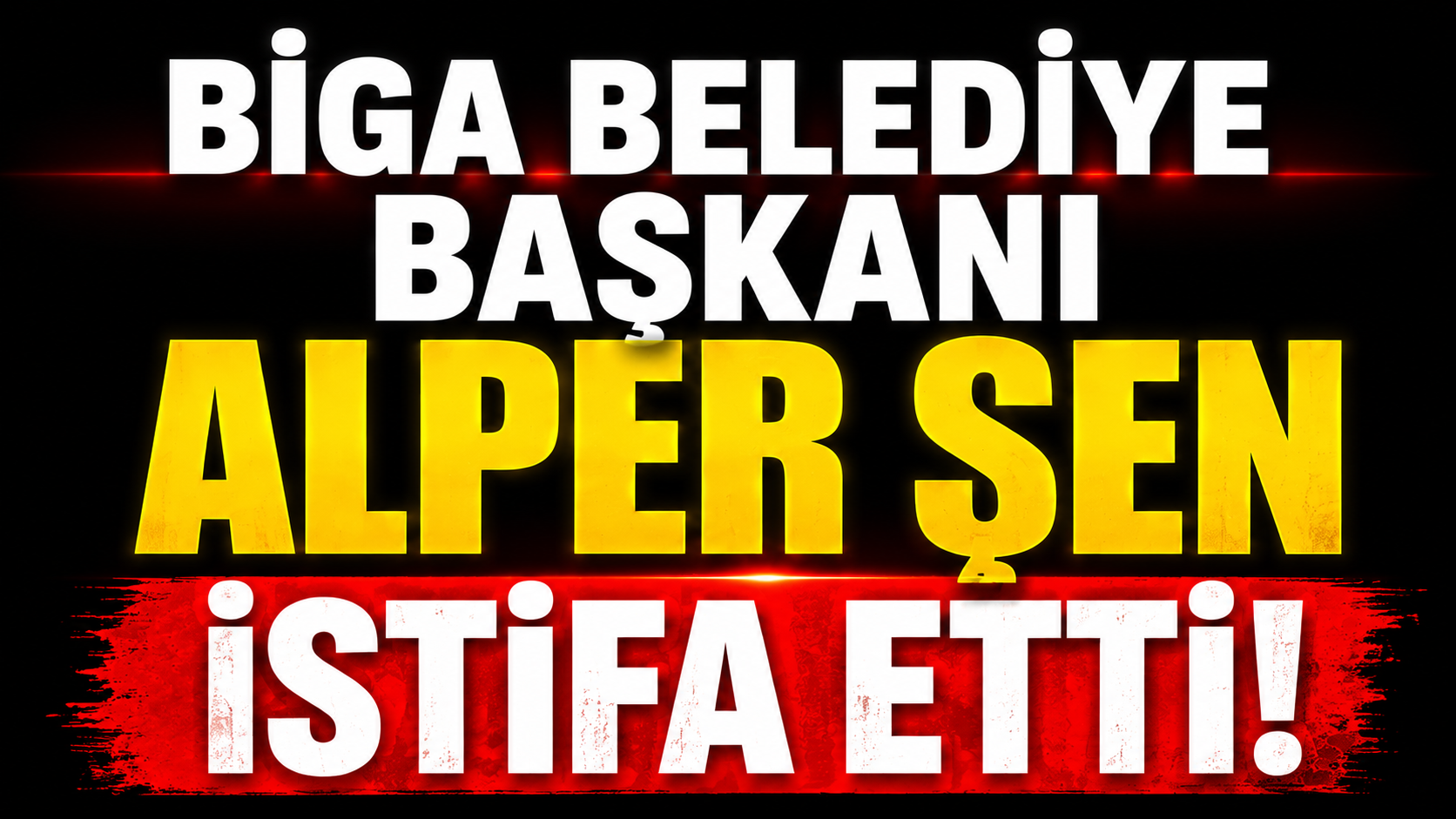 Biga Belediye Başkanı Alper Şen istifa etti