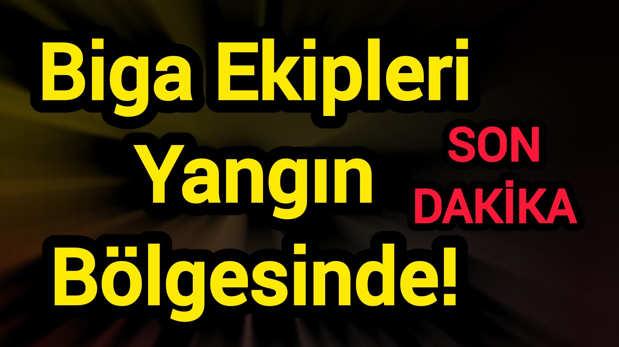 Biga Ekipleri Yangın Bölgesinde!