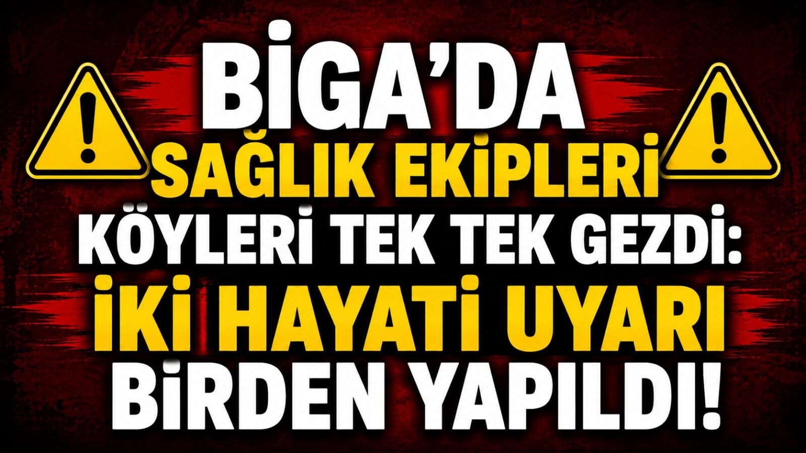 Biga’da sağlık ekipleri köyleri tek tek gezdi