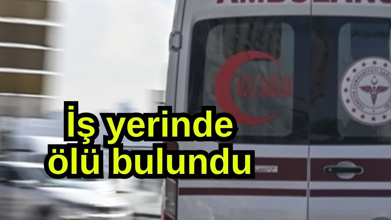 İş yerinde ölü bulundu