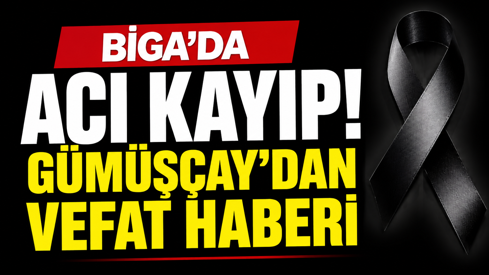Biga'da acı kayıp! Gümüşçay'dan vefat haberi