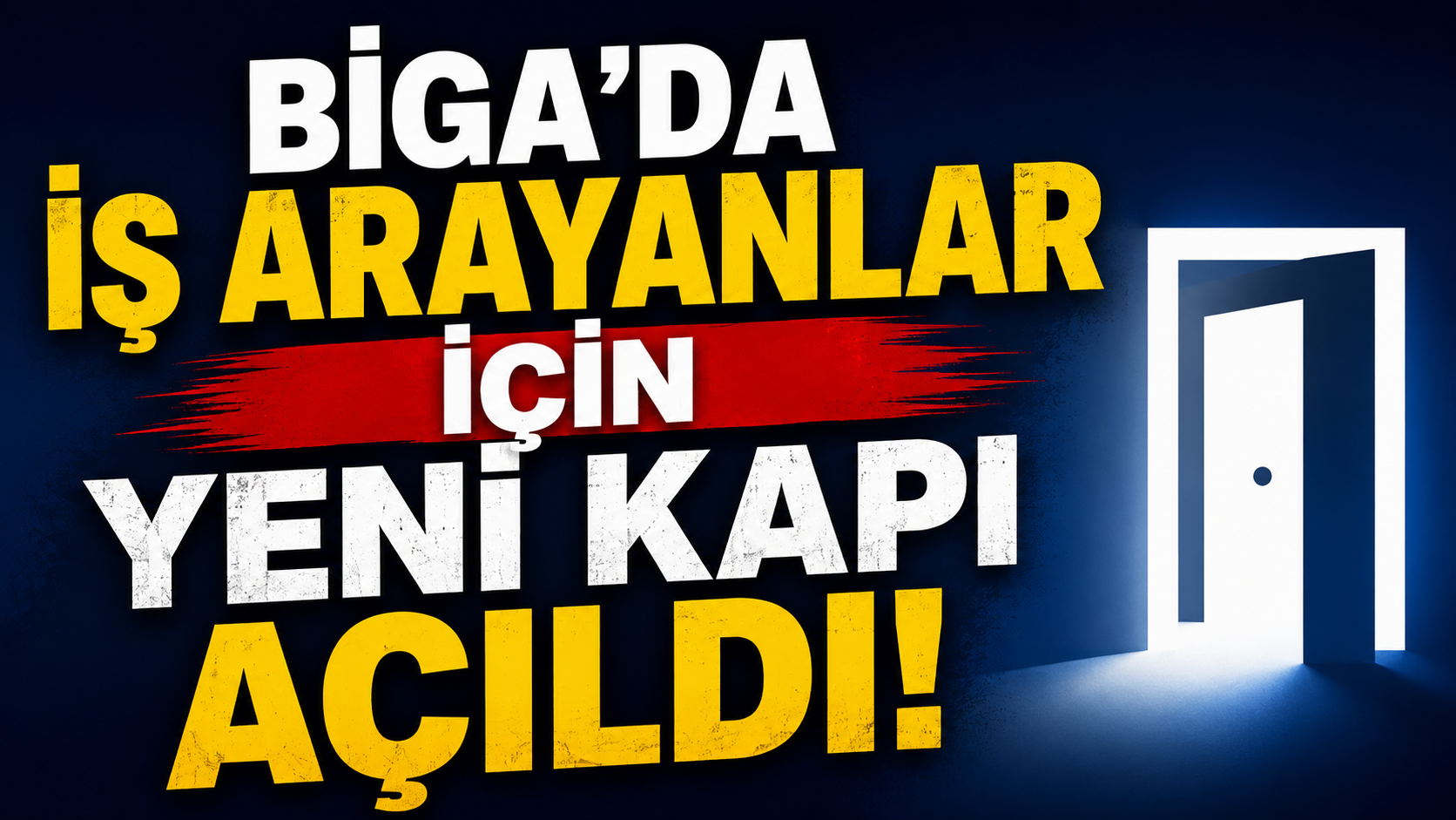 Biga’da iş arayanlar için yeni kapı açıldı!