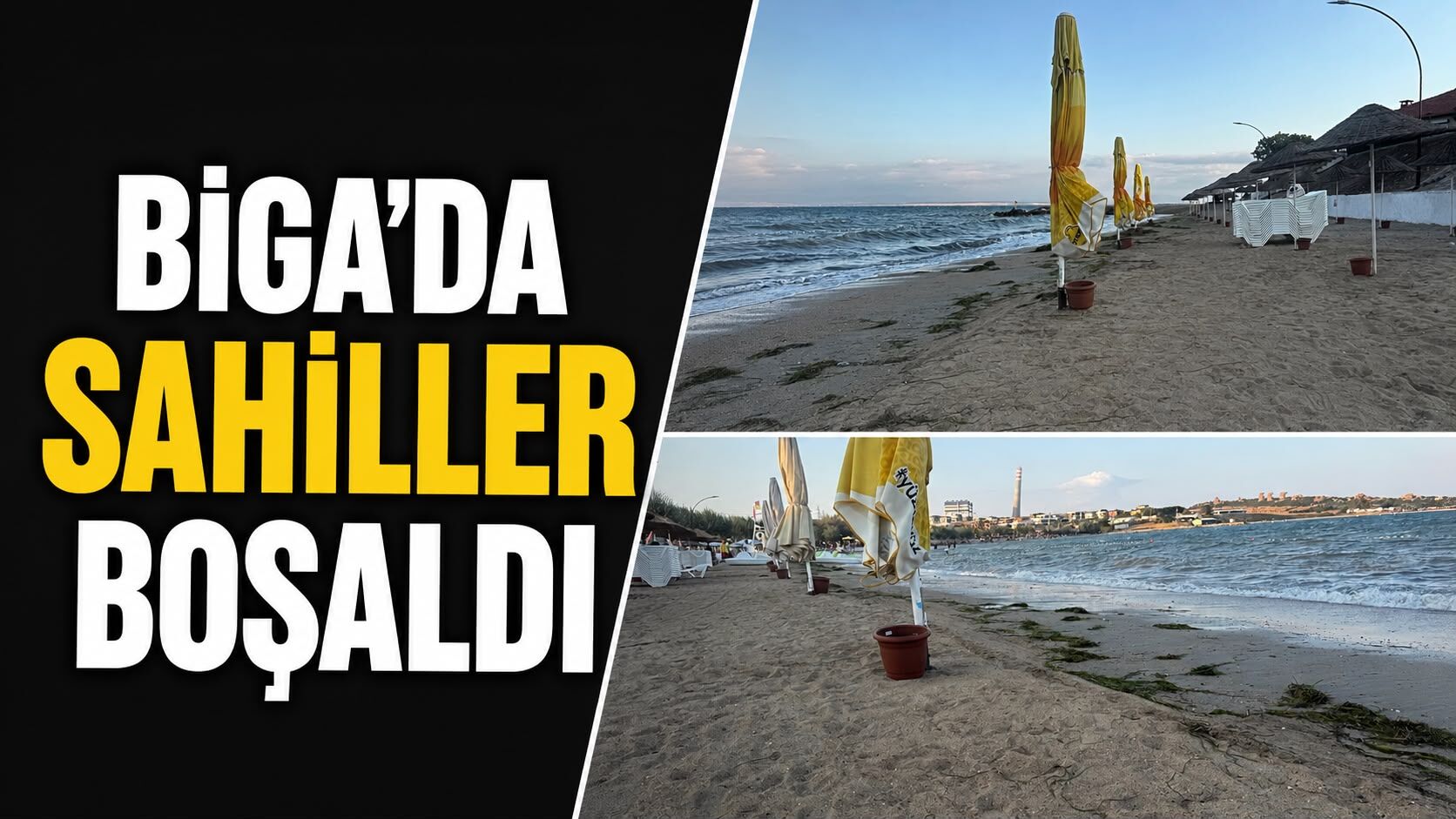 Biga’da Sahiller Boşaldı!