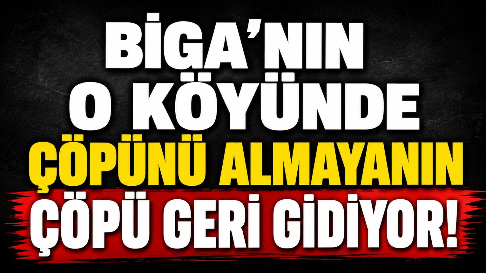 Biga'nın o köyünde çöpünü almayanın çöpü geri gidiyor!