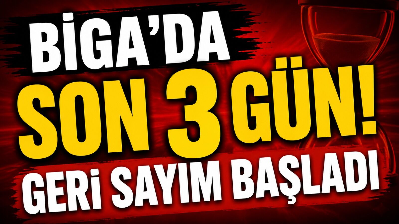 Biga’da son 3 gün! Geri sayım başladı