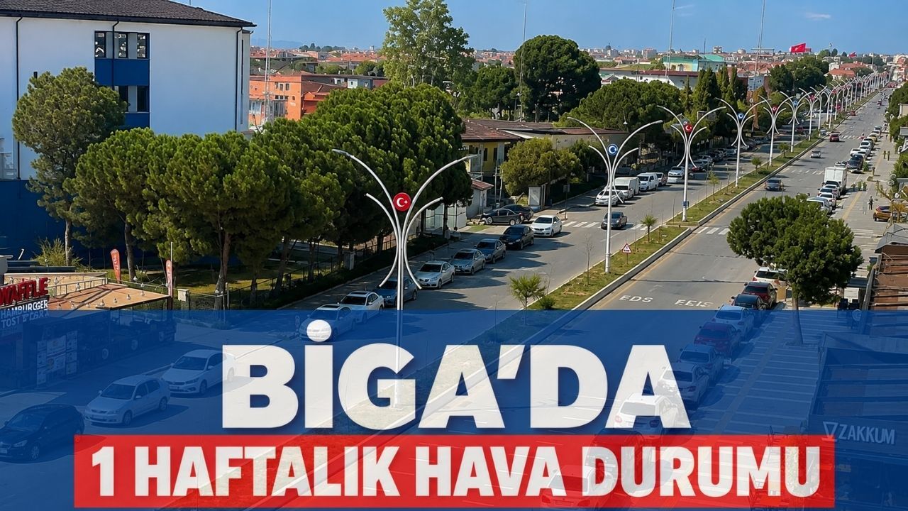Biga’da 1 Haftalık Hava Durumu