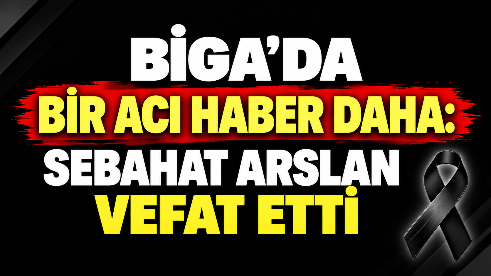 Biga’da bir acı haber daha: Sebahat Arslan vefat etti