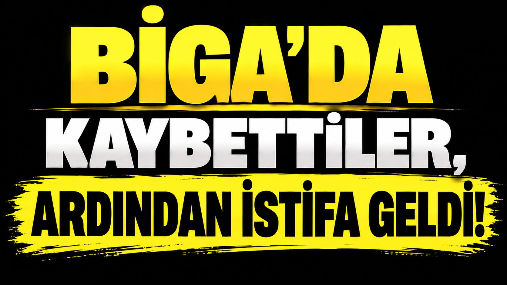 Biga’da kaybettiler, ardından istifa geldi!
