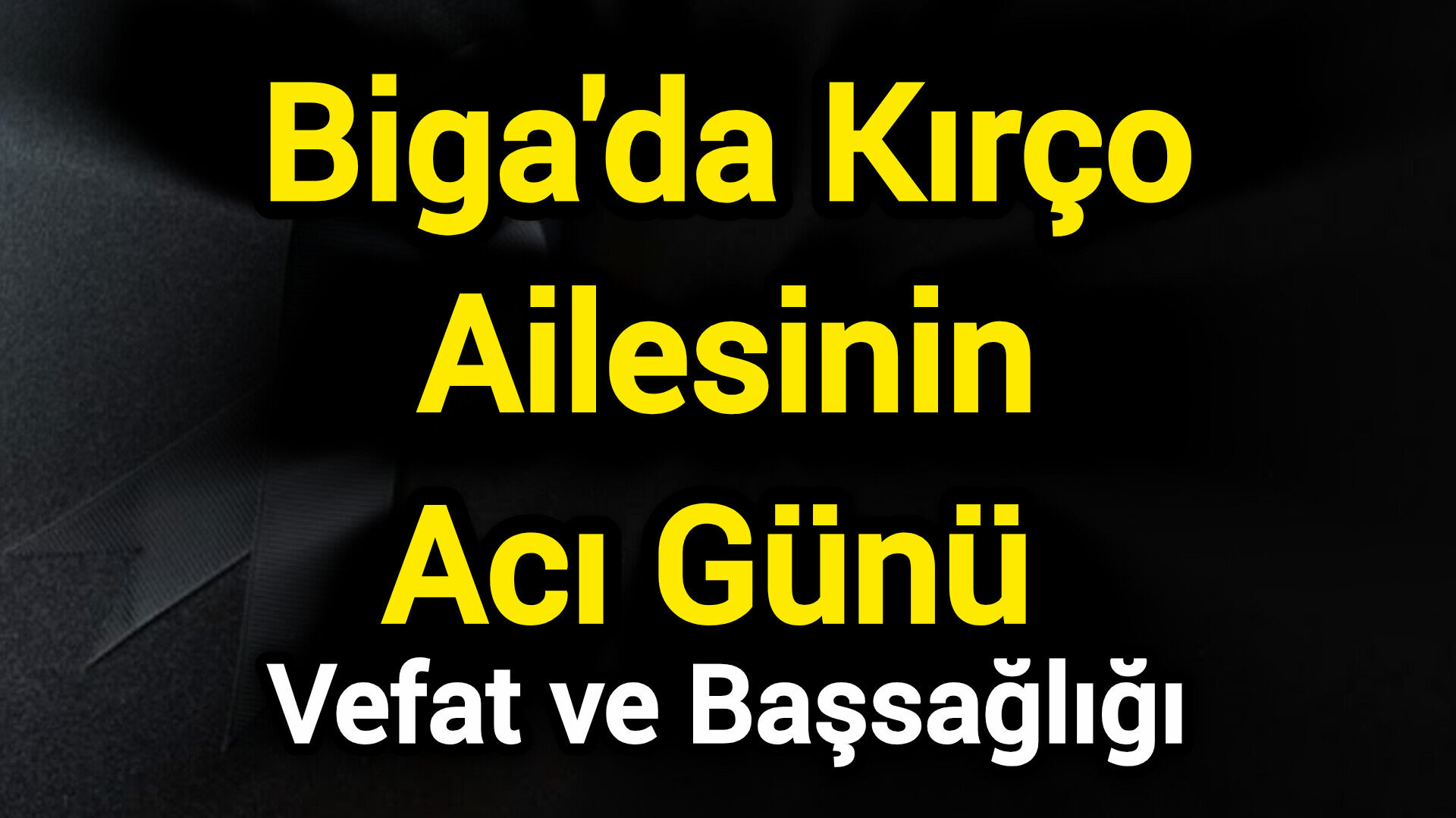 Biga'da Kırço Ailesinin Acı Günü