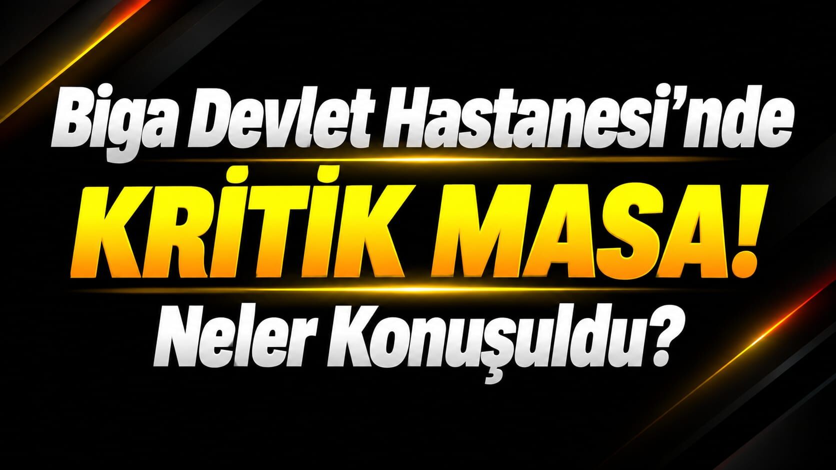 Biga Devlet Hastanesi’nde Kritik Masa! Neler Konuşuldu?
