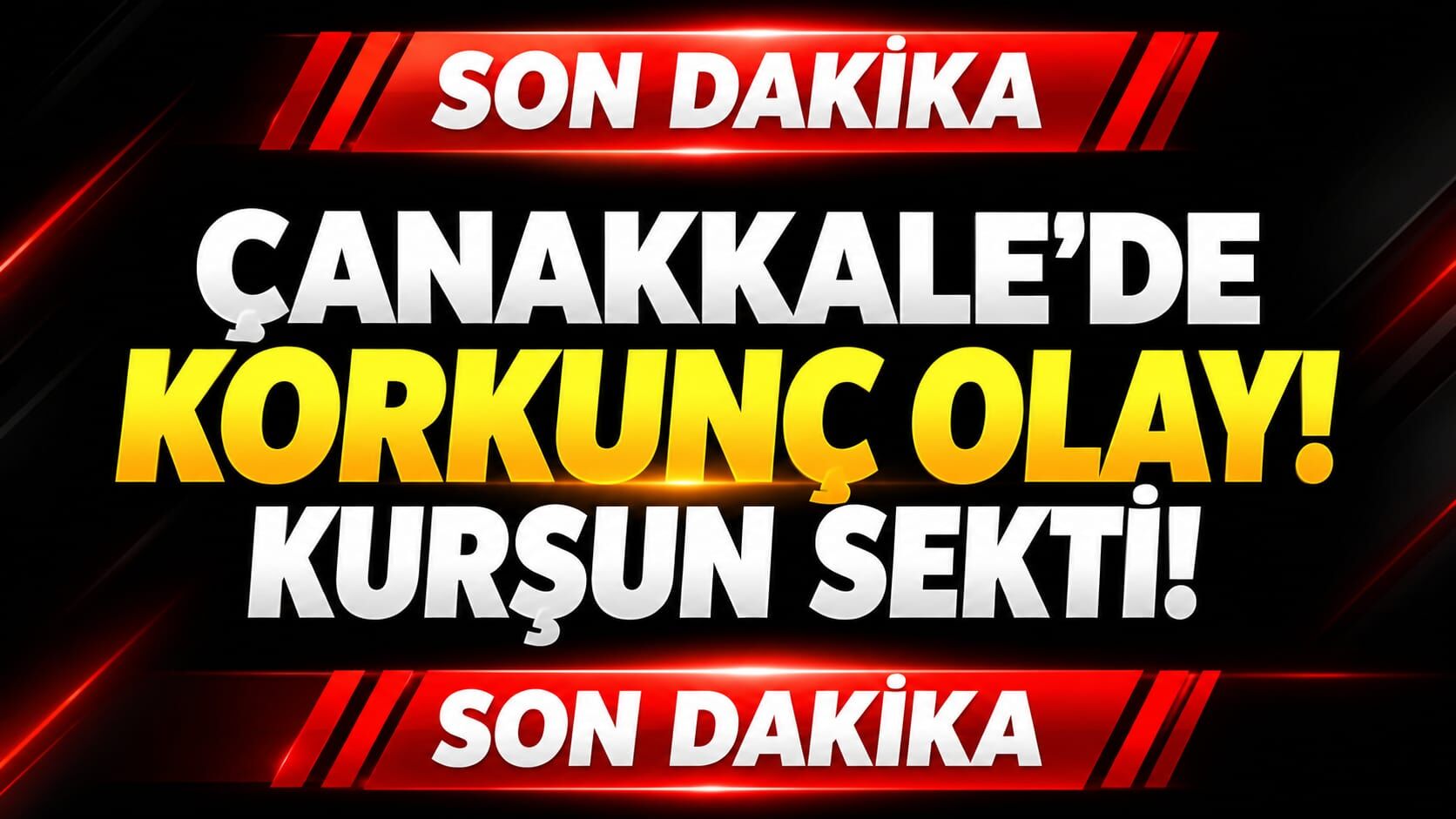Çanakkale’de korkunç olay! Kurşun sekti!