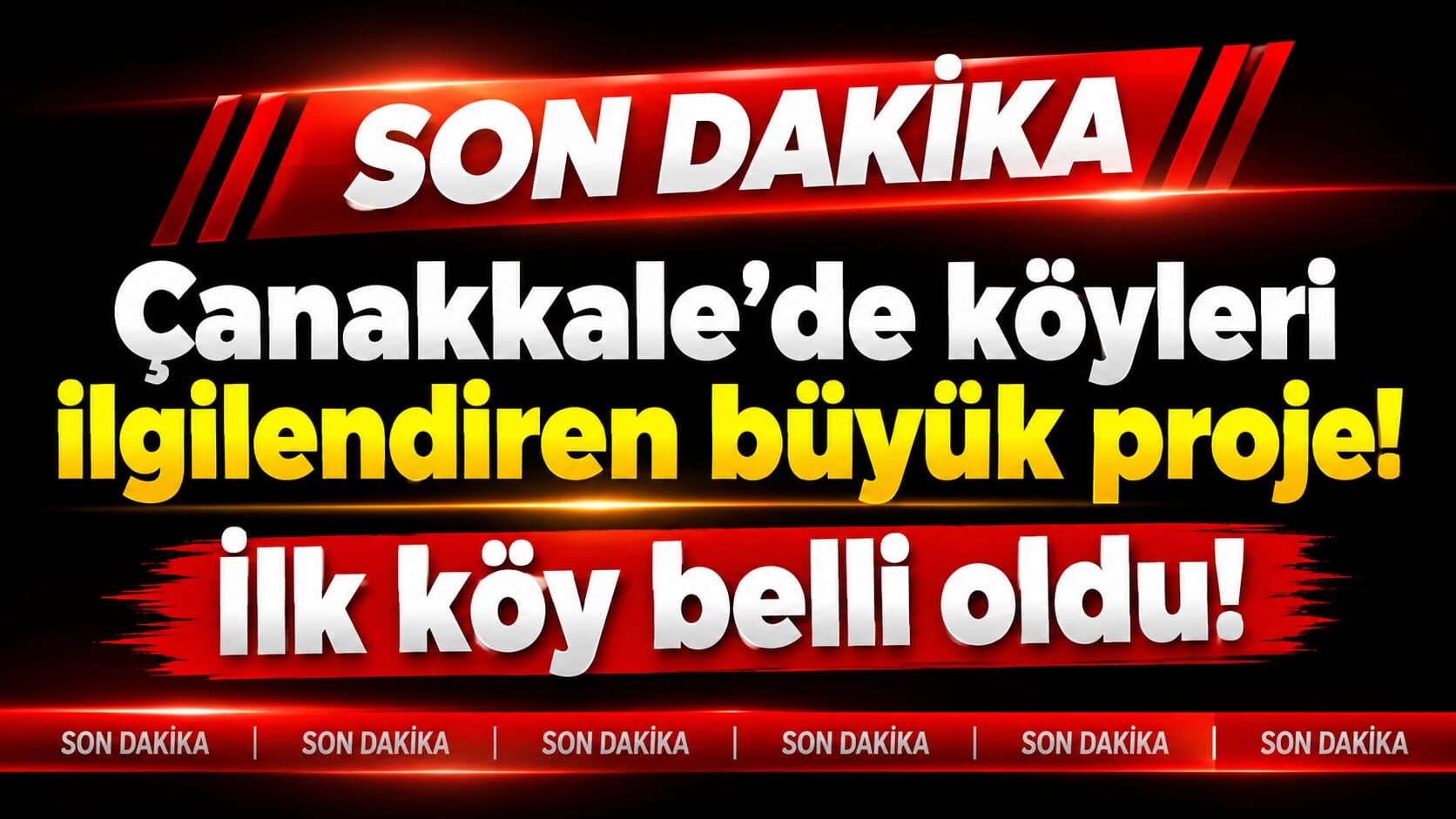 Çanakkale’de köyleri ilgilendiren büyük proje! İlk köy belli oldu!