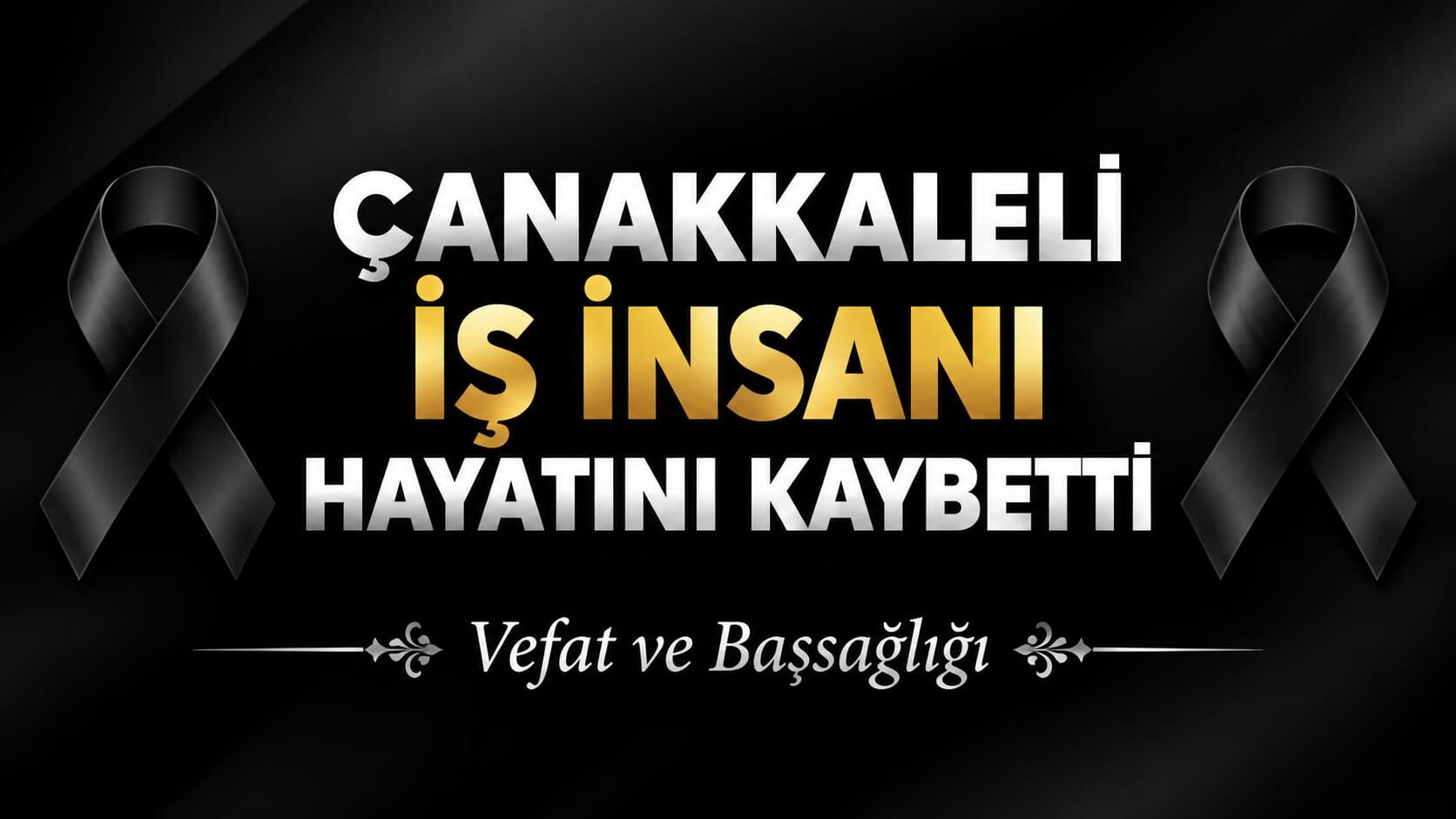 Çanakkaleli İş İnsanı Hayatını Kaybetti