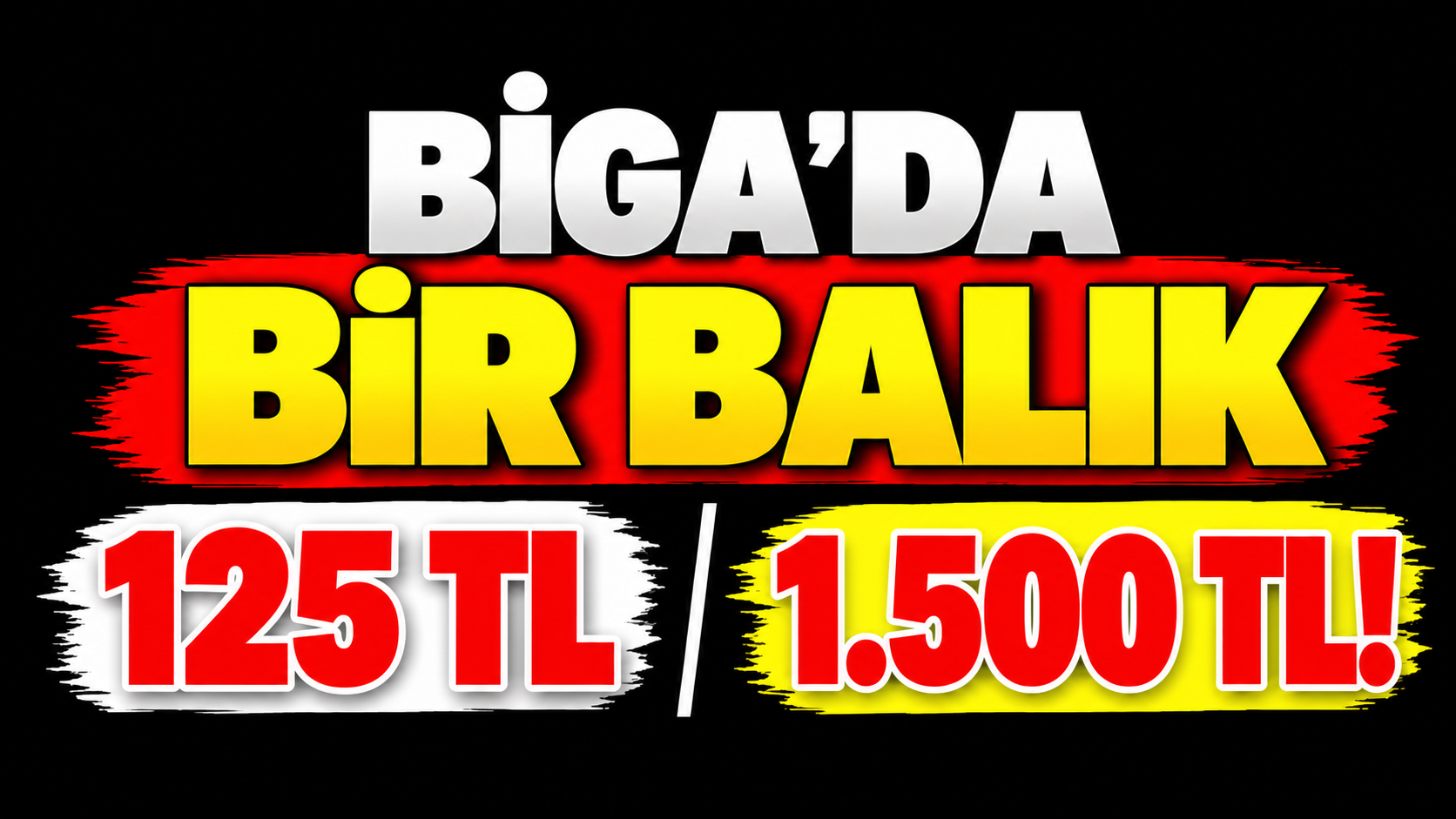 Biga’da bir balık 125 TL, diğeri 1.500 TL!