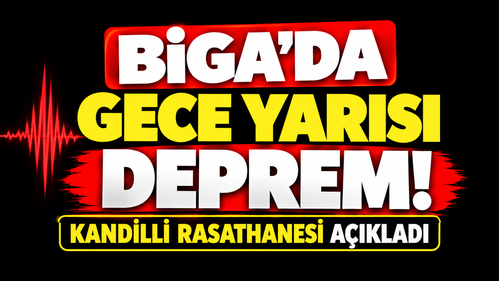 Biga’da gece yarısı deprem! Kandilli rasathanesi açıkladı