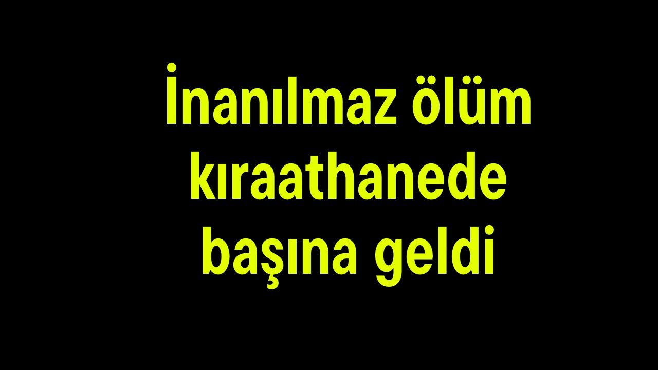 İnanılmaz ölüm kıraathanede başına geldi