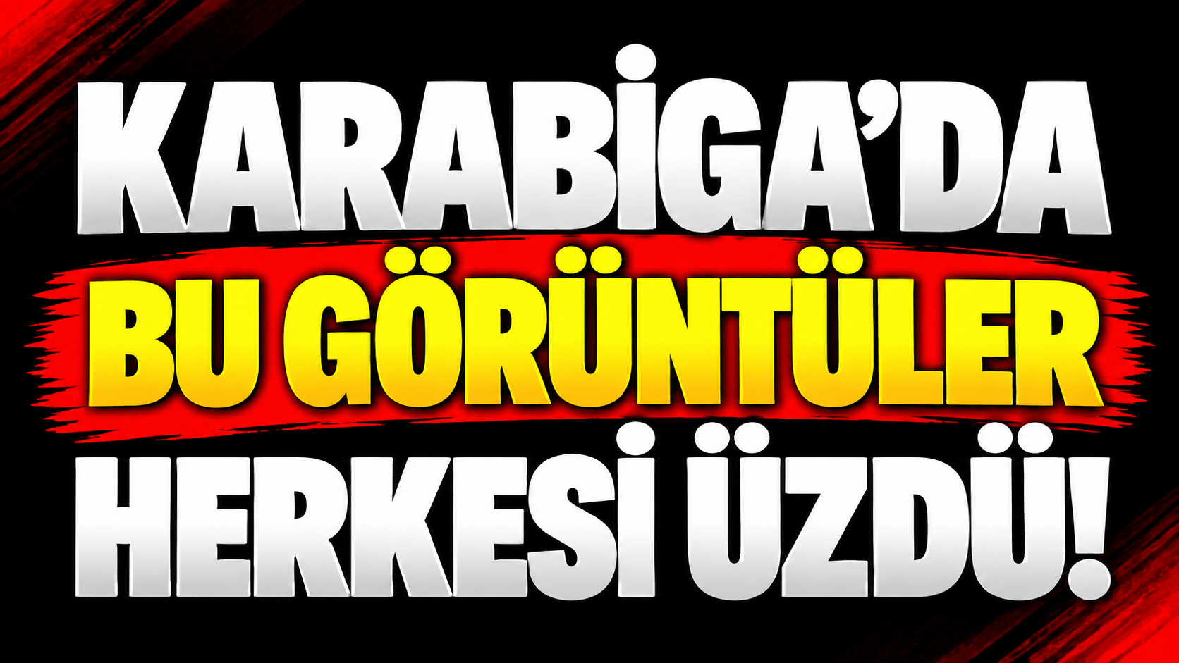 Karabiga’da bu görüntüler herkesi üzdü!