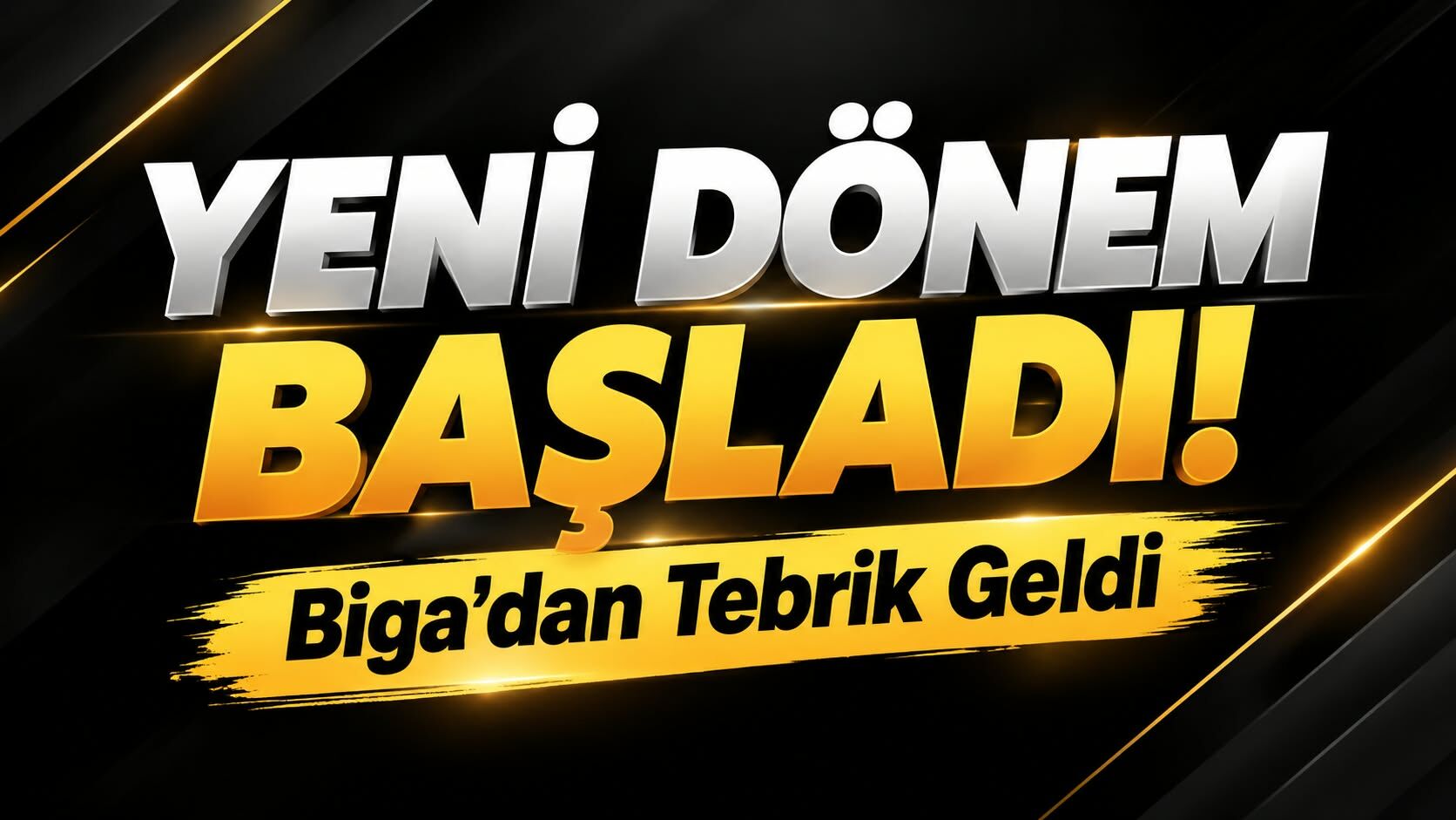 Yeni Dönem Başladı! Biga’dan Tebrik Geldi