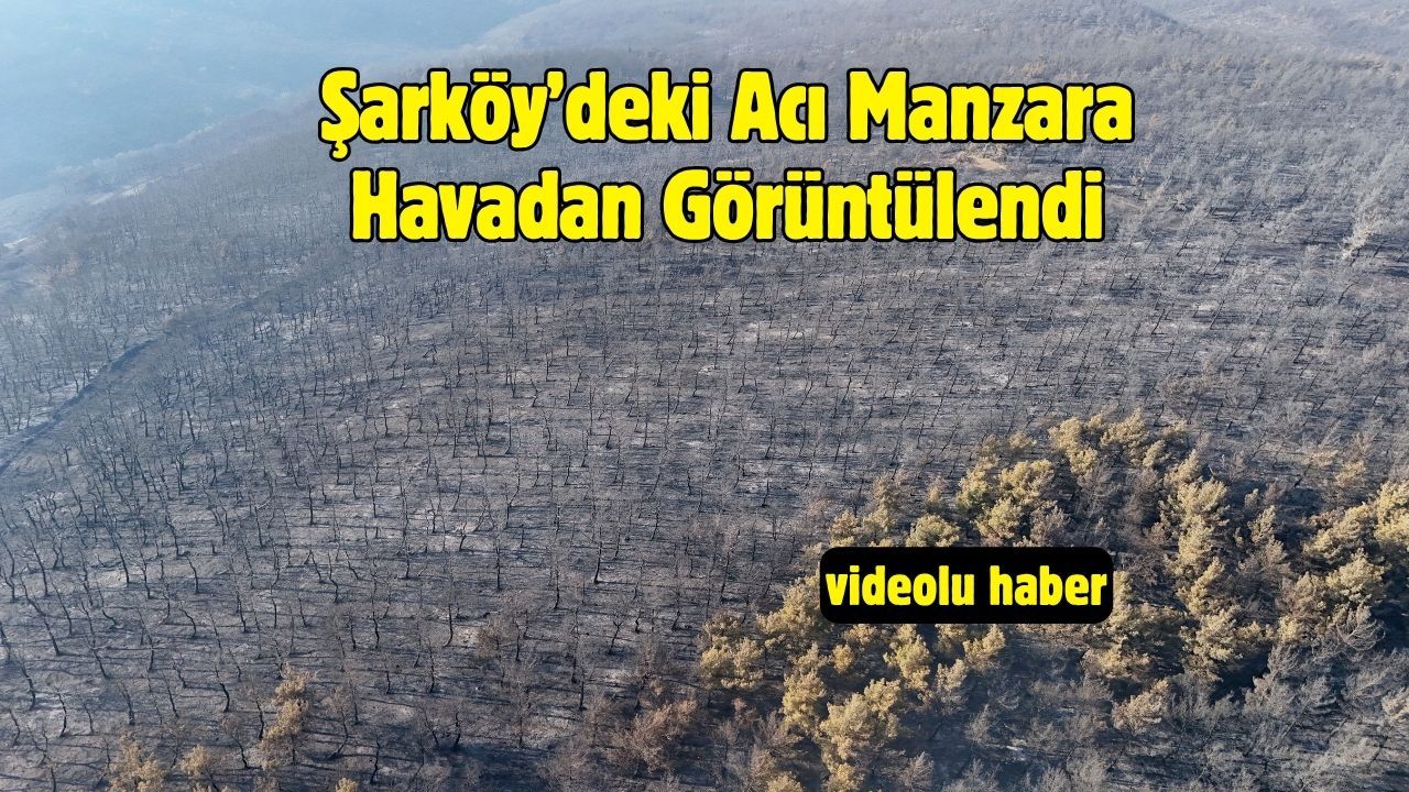 Şarköy’deki Acı Manzara Havadan Görüntülendi