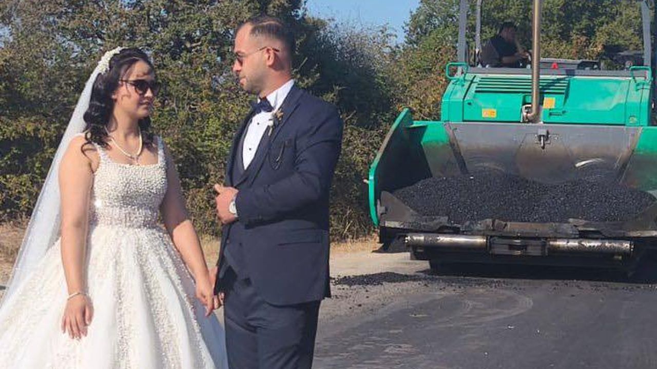 Sıra Dışı Düğün Fotoğrafı Biga’da Çekildi