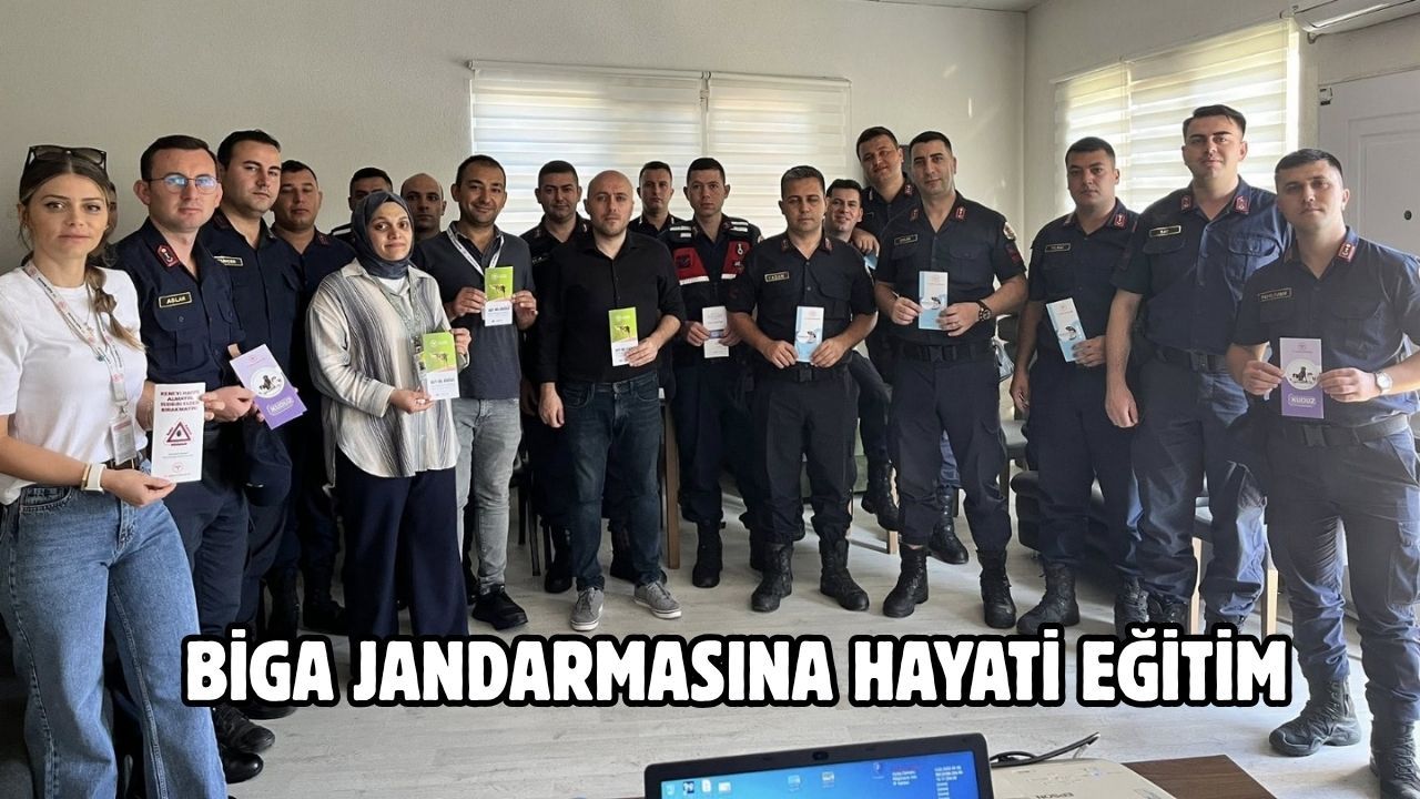 Biga jandarmasına hayati eğitim